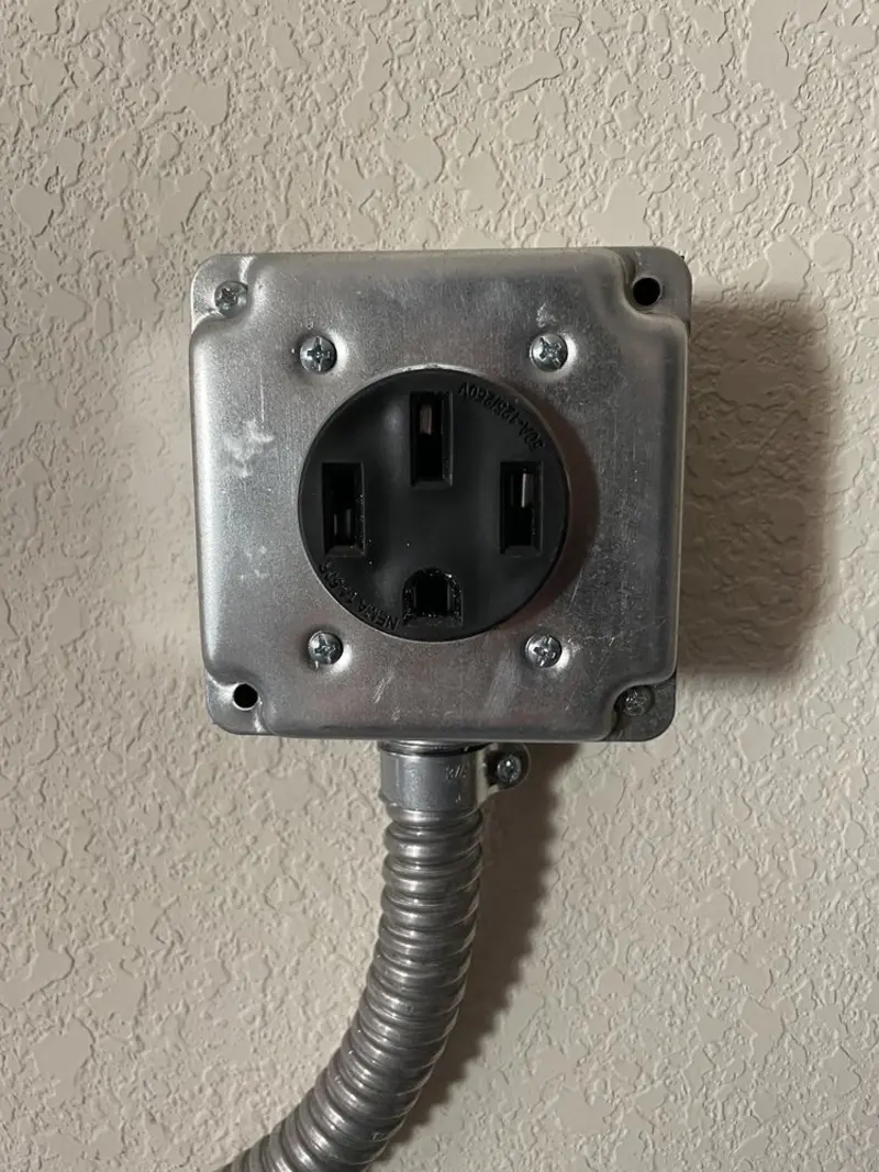 NEMA 14-50 outlet installed for Electrical Panel Upgrade in Palm City