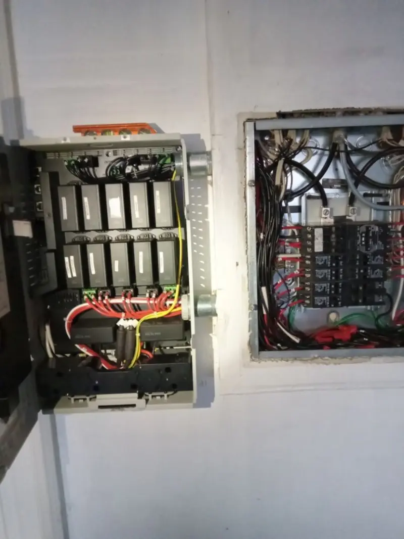 Electrical panel upgrade completed for Security Camera Wiring in Palm City